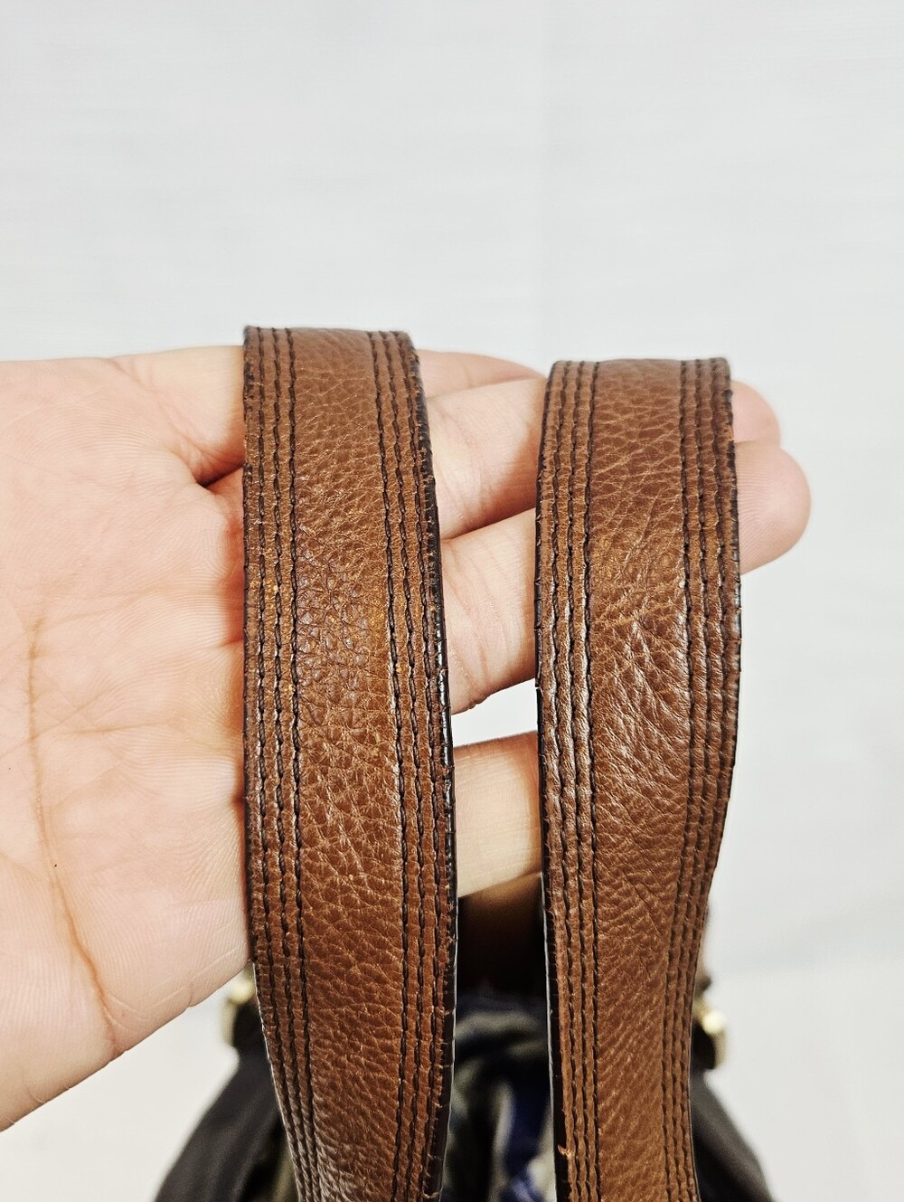 Vintage Michael Kors Two-Tone Leather Purse - Picture 7 of 11